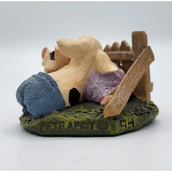 "Move Please" Calabar Creations Pig Hollow Pete Apsit figurine  1994 Vintage - Picture 5 of 10